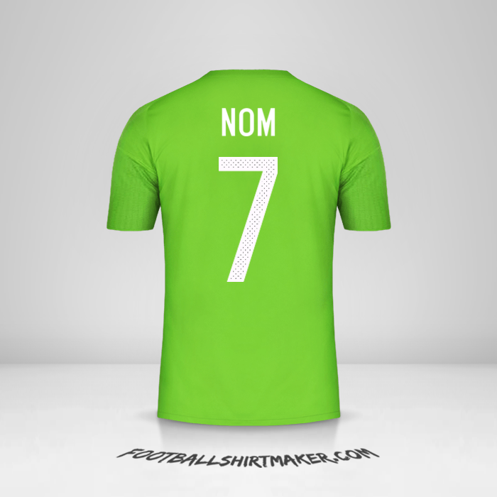 Maillot Algérie 2016/17 Extérieur -  nom - 7