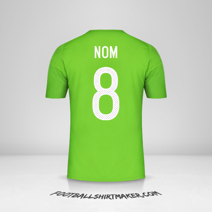 Maillot Algérie 2016/17 Extérieur -  nom - 8