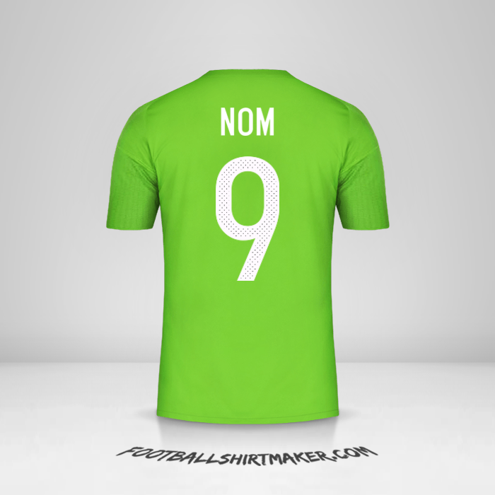 Maillot Algérie 2016/17 Extérieur -  nom - 9