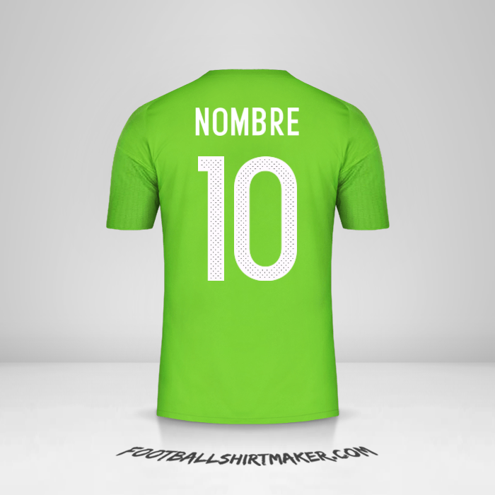 Jersey Argelia 2016/17 Visita -  nombre - 10