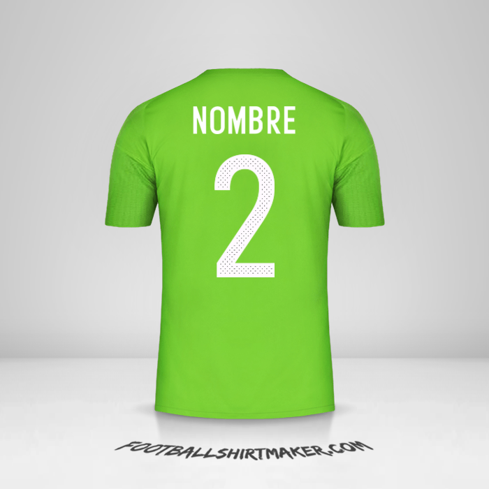 Jersey Argelia 2016/17 Visita -  nombre - 2