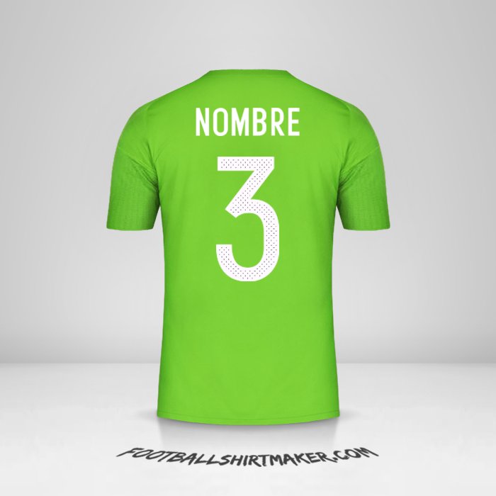 Jersey Argelia 2016/17 Visita -  nombre - 3