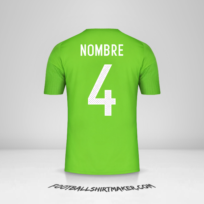 Jersey Argelia 2016/17 Visita -  nombre - 4