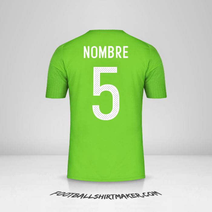 Jersey Argelia 2016/17 Visita -  nombre - 5