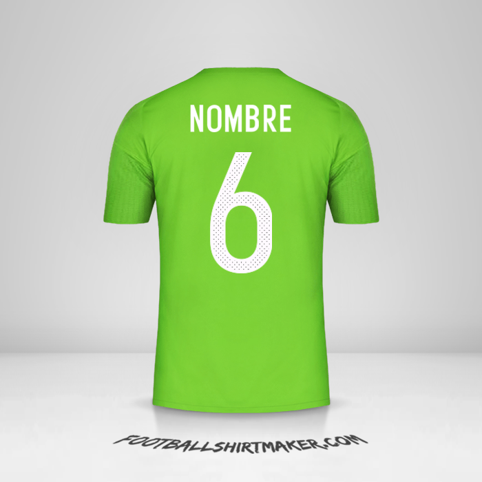 Jersey Argelia 2016/17 Visita -  nombre - 6