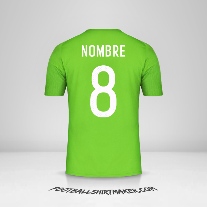 Jersey Argelia 2016/17 Visita -  nombre - 8
