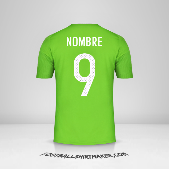 Jersey Argelia 2016/17 Visita -  nombre - 9
