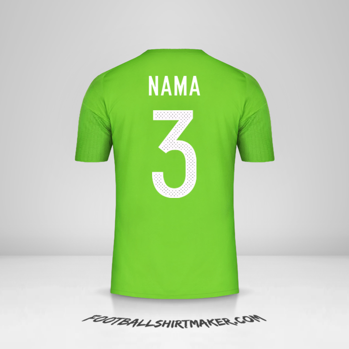 Jersey Aljazair 2016/17 Alternatif -  nama - 3