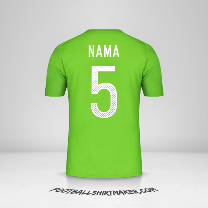 Jersey Aljazair 2016/17 Alternatif -  nama - 5