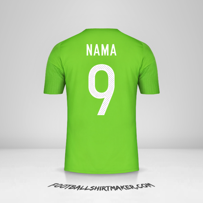 Jersey Aljazair 2016/17 Alternatif -  nama - 9