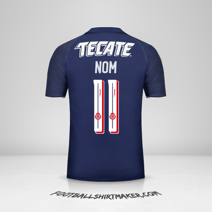 Maillot Guadalajara 2017 Troisième -  nom - 11