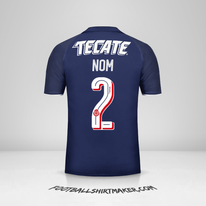 Maillot Guadalajara 2017 Troisième -  nom - 2
