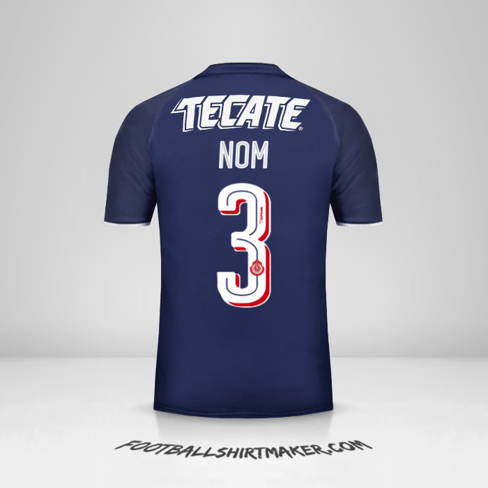 Maillot Guadalajara 2017 Troisième -  nom - 3