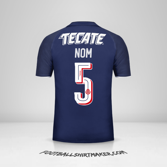 Maillot Guadalajara 2017 Troisième -  nom - 5