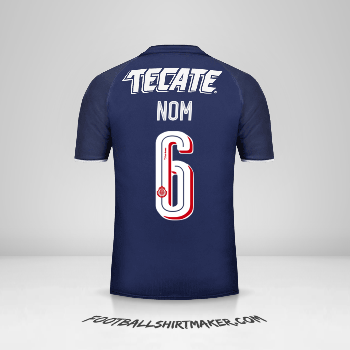 Maillot Guadalajara 2017 Troisième -  nom - 6