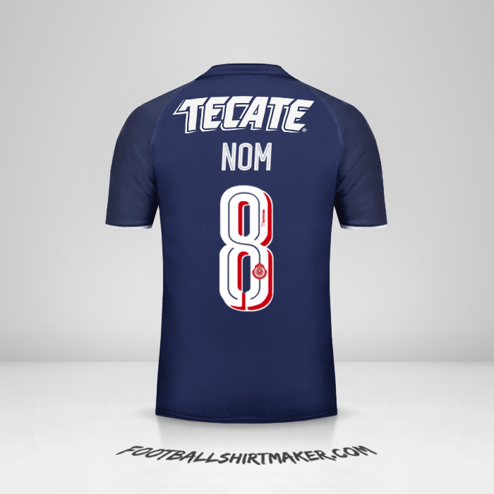 Maillot Guadalajara 2017 Troisième -  nom - 8