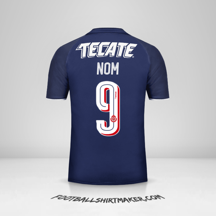 Maillot Guadalajara 2017 Troisième -  nom - 9