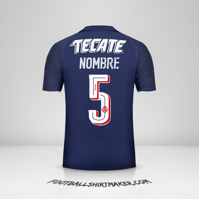 Jersey Guadalajara 2017 Tercera -  nombre - 5