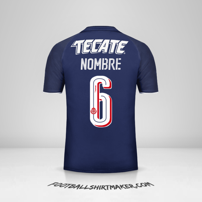 Jersey Guadalajara 2017 Tercera -  nombre - 6
