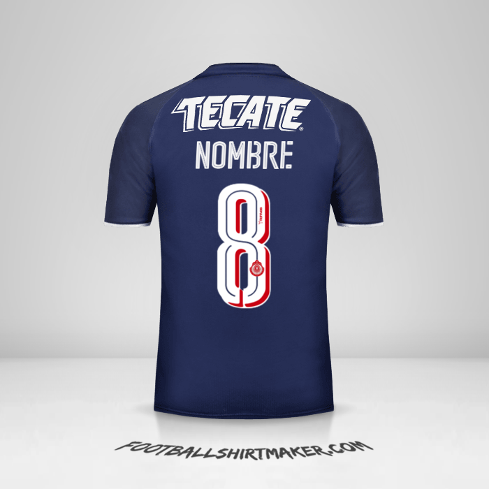 Camiseta Guadalajara 2017 Tercera -  nombre - 8