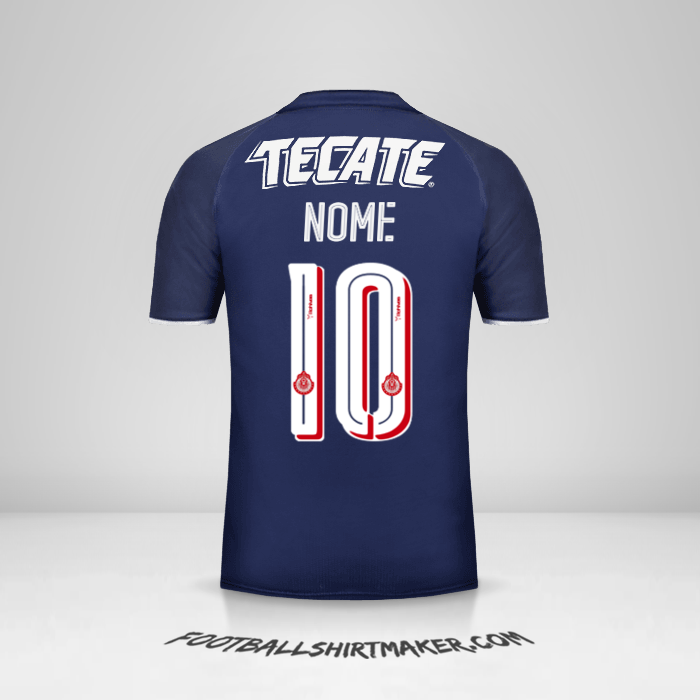 Camisa Guadalajara 2017 Terceira -  nome - 10