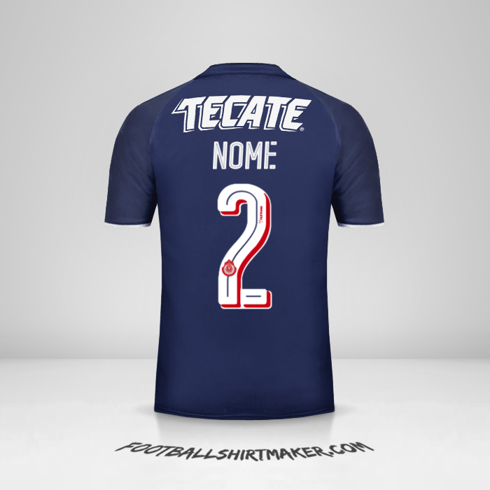Camisa Guadalajara 2017 Terceira -  nome - 2