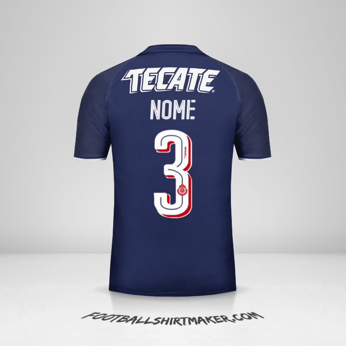 Camisa Guadalajara 2017 Terceira -  nome - 3