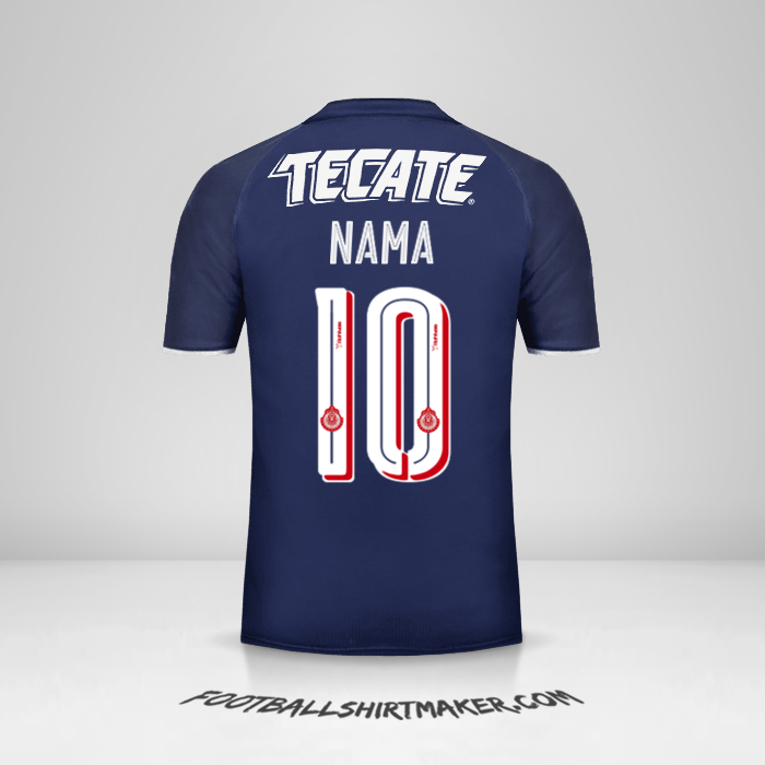 Jersey Guadalajara 2017 Ketiga -  nama - 10