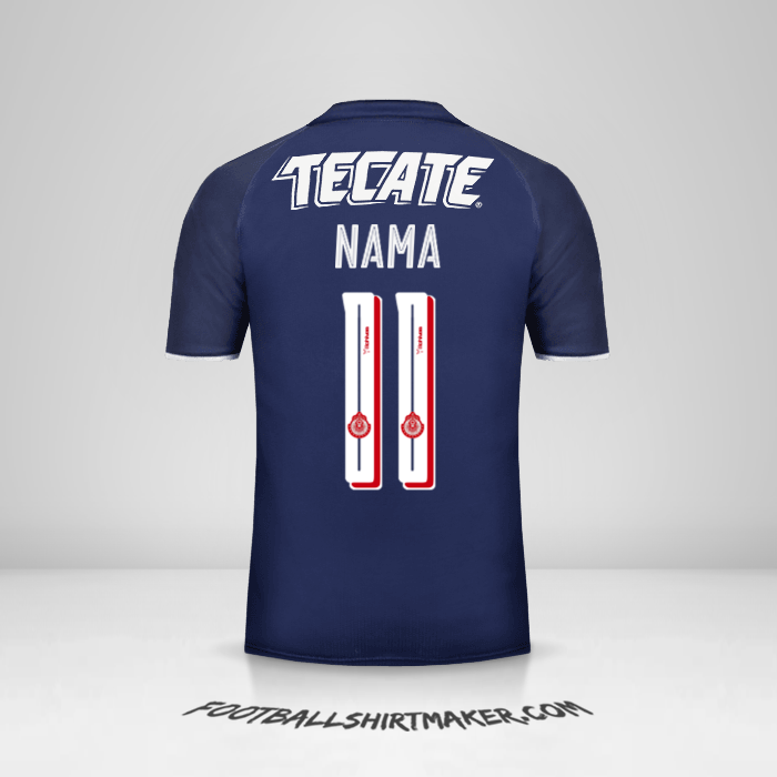 Jersey Guadalajara 2017 Ketiga -  nama - 11
