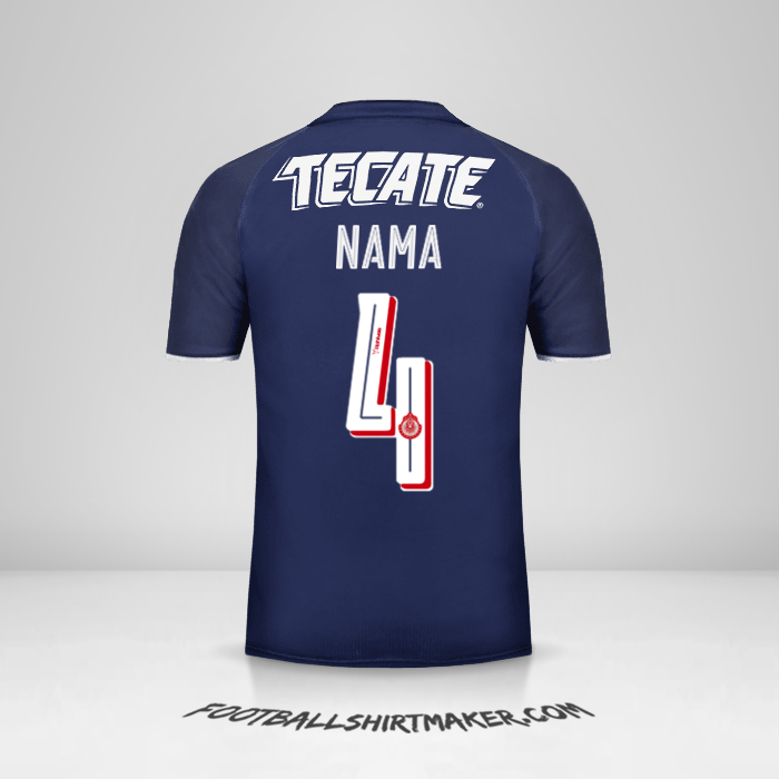 Jersey Guadalajara 2017 Ketiga -  nama - 4