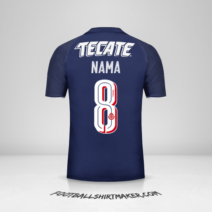 Jersey Guadalajara 2017 Ketiga -  nama - 8