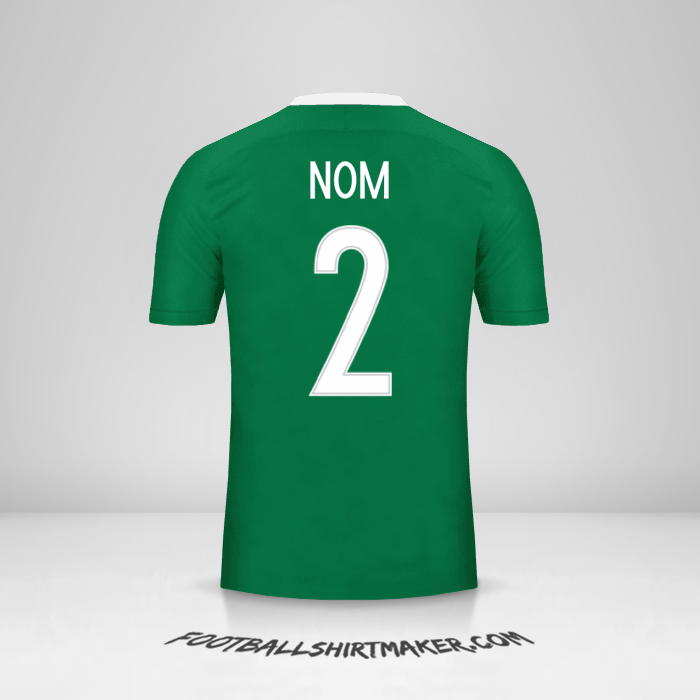 Maillot Nigéria 2016/17 -  nom - 2