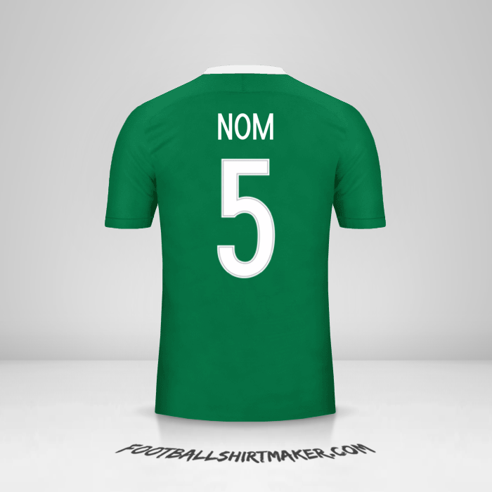 Maillot Nigéria 2016/17 -  nom - 5