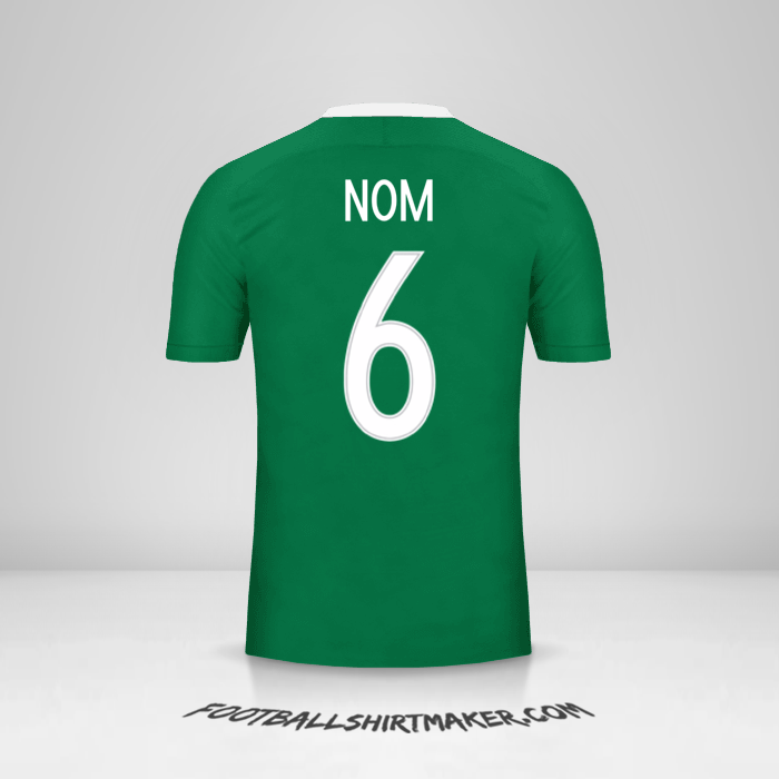 Maillot Nigéria 2016/17 -  nom - 6