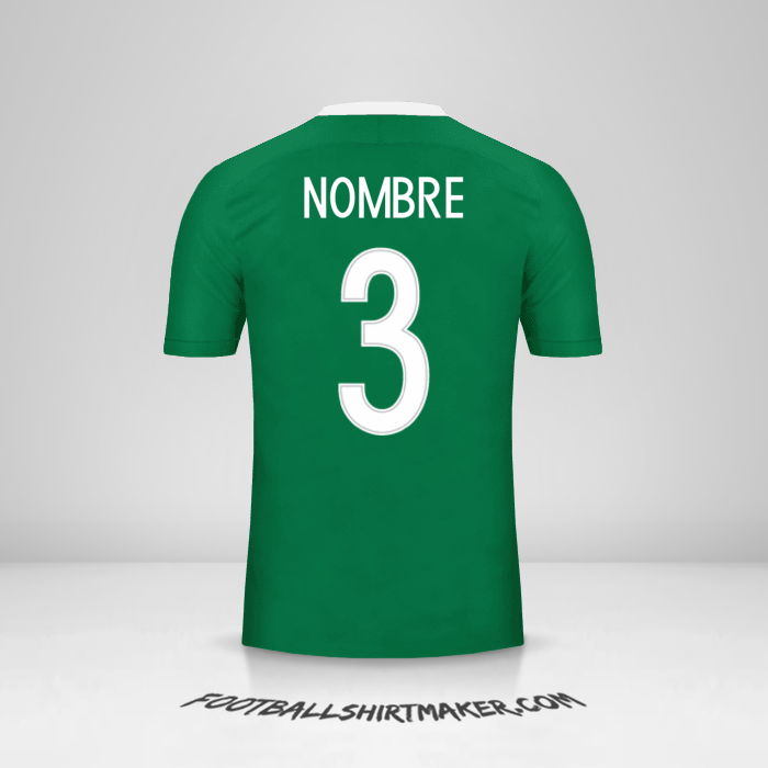Jersey Nigeria 2016/17 -  nombre - 3