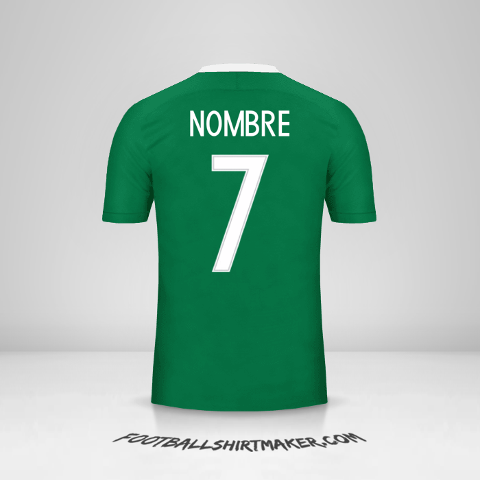 Camiseta Nigeria 2016/17 -  nombre - 7