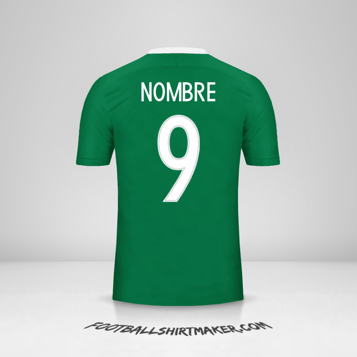 Camiseta Nigeria 2016/17 -  nombre - 9