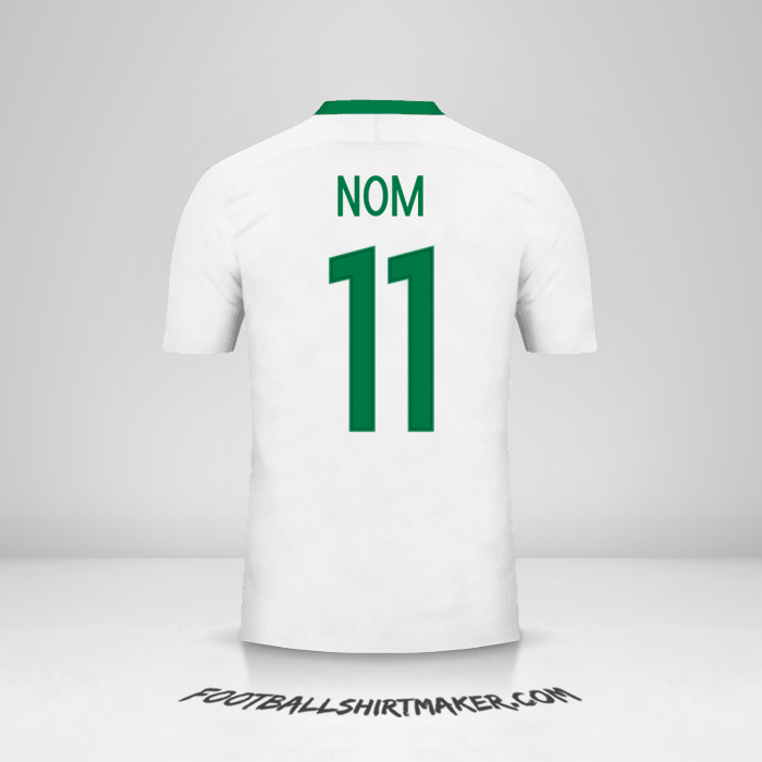 Maillot Nigéria 2016/17 Extérieur -  nom - 11