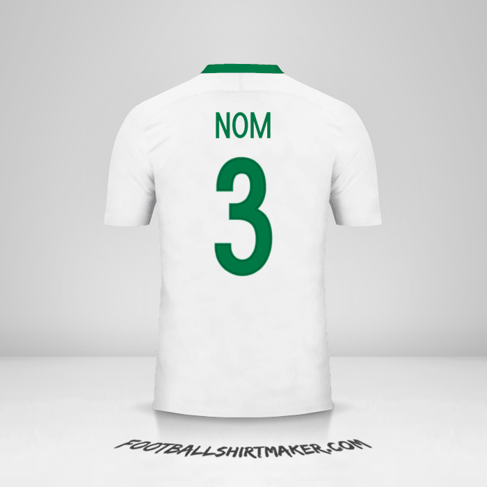 Maillot Nigéria 2016/17 Extérieur -  nom - 3