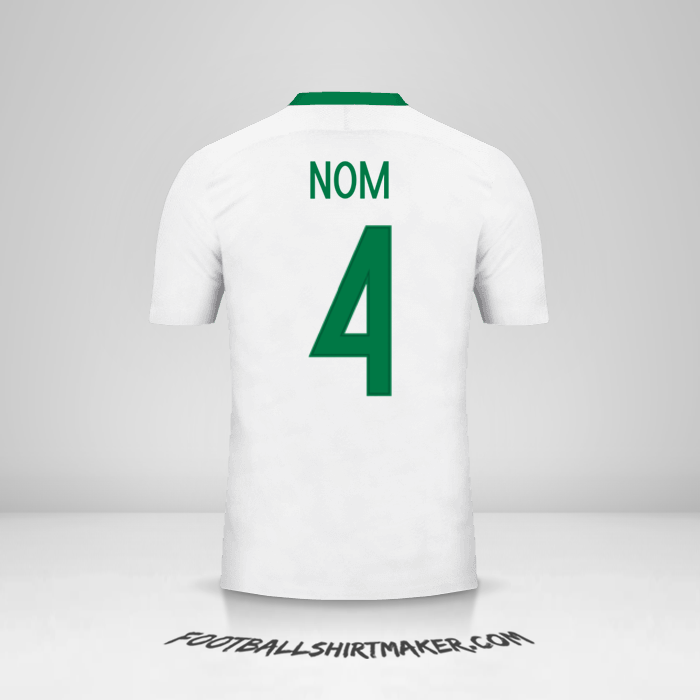 Maillot Nigéria 2016/17 Extérieur -  nom - 4