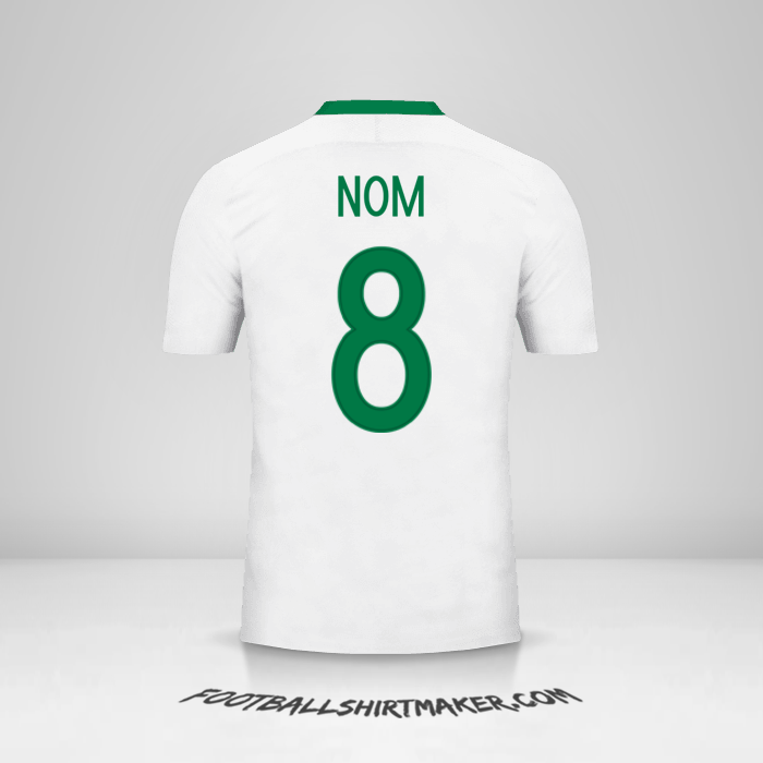 Maillot Nigéria 2016/17 Extérieur -  nom - 8
