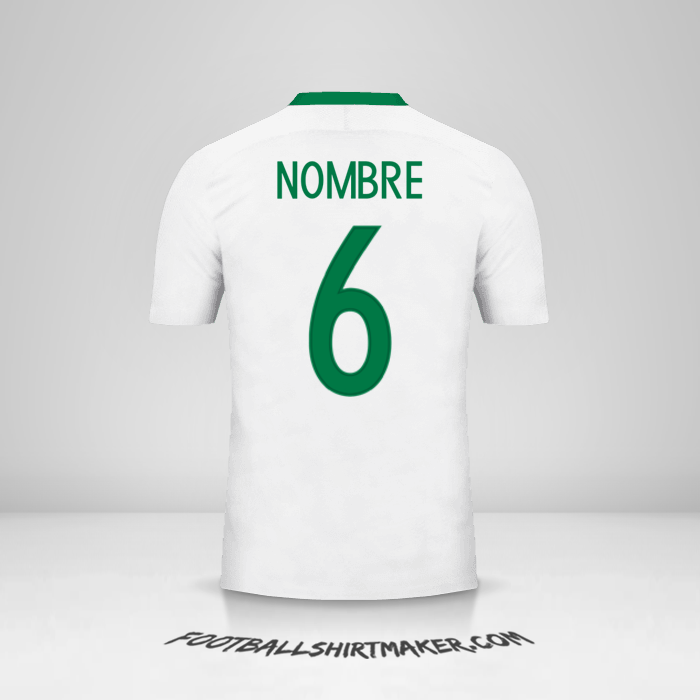 Jersey Nigeria 2016/17 Visita -  nombre - 6