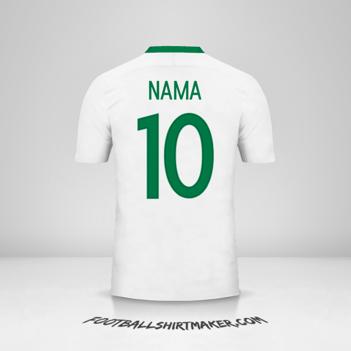 Jersey Nigeria 2016/17 Alternatif -  nama - 10