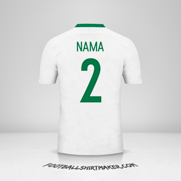Jersey Nigeria 2016/17 Alternatif -  nama - 2