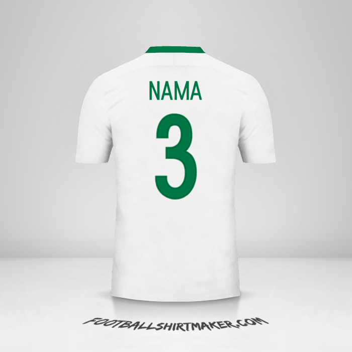 Jersey Nigeria 2016/17 Alternatif -  nama - 3