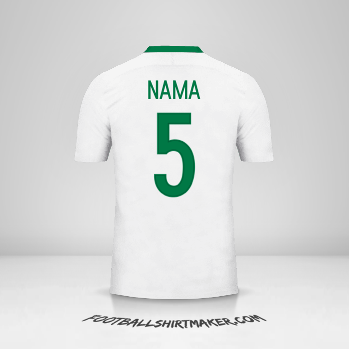 Jersey Nigeria 2016/17 Alternatif -  nama - 5