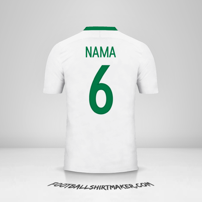 Jersey Nigeria 2016/17 Alternatif -  nama - 6