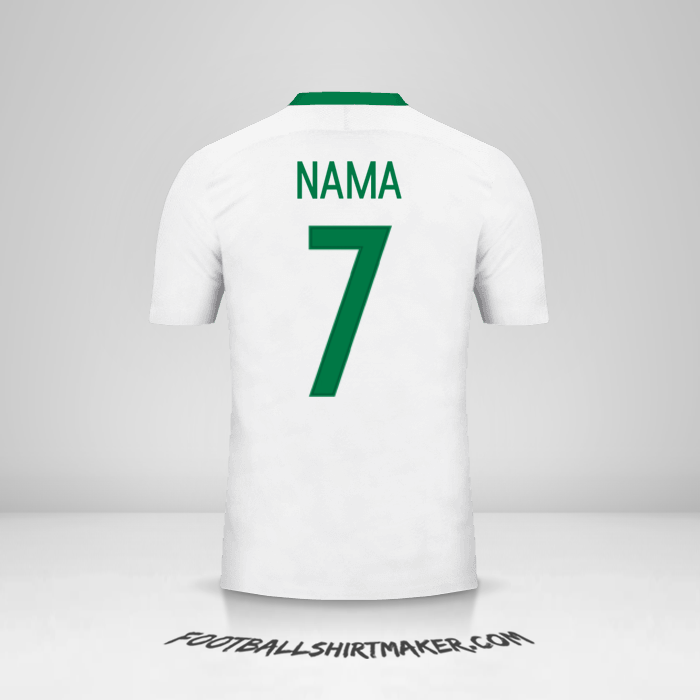 Jersey Nigeria 2016/17 Alternatif -  nama - 7