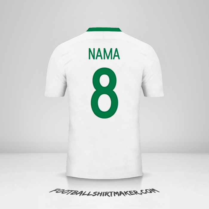 Jersey Nigeria 2016/17 Alternatif -  nama - 8