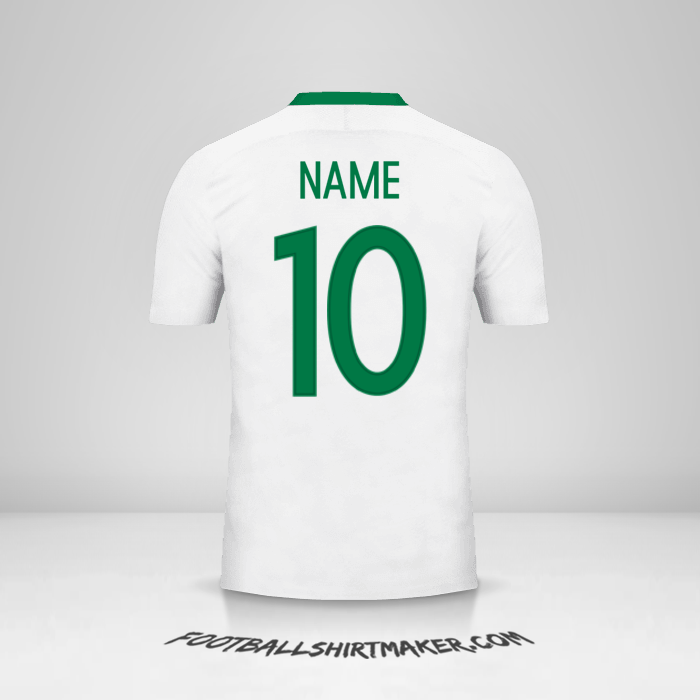 Jersey Nigeria 2016/17 Away -  name - 10
